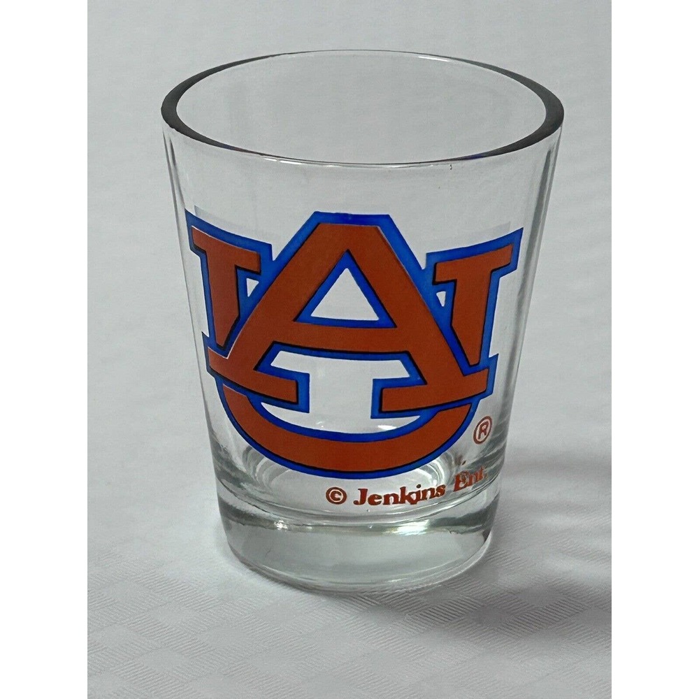 Auburn University Tigers 2 oz‎ Shot Glass Orange & Blue